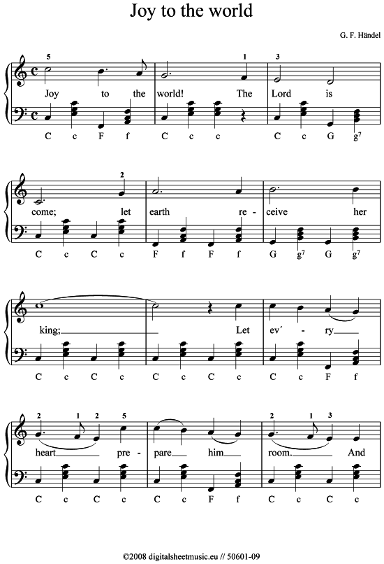 Joy to the world (Akkordeon) von Weihnachtslied