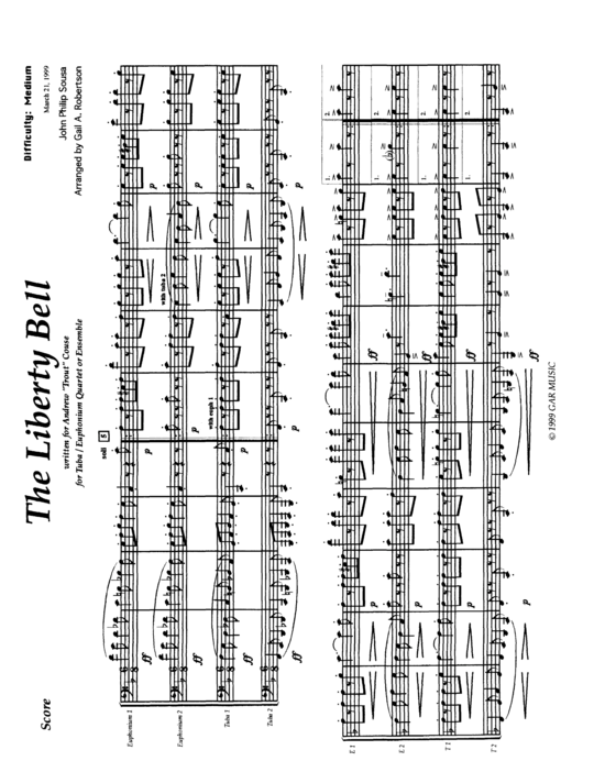 Liberty Bell (Tuba Quartett EETT) (Quartett (Tuba)) von John Philip Sousa