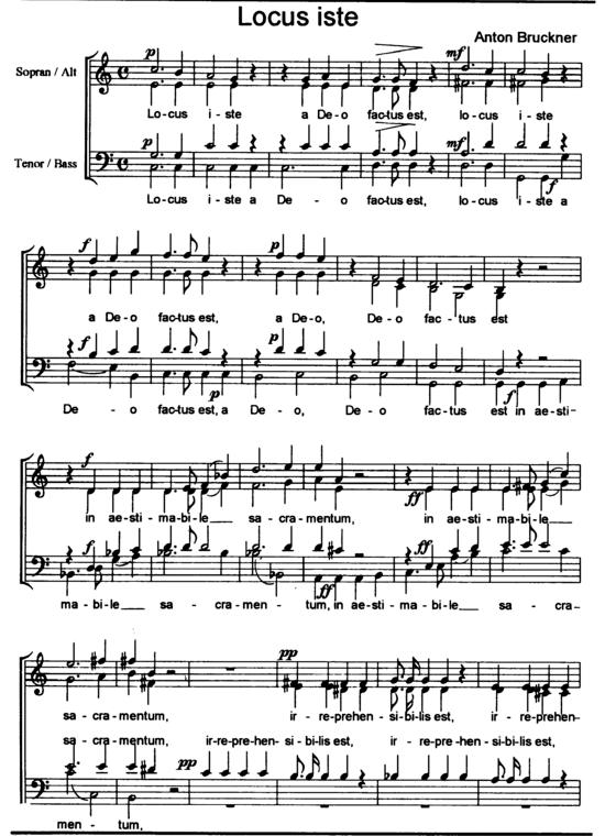 Locus iste (Gemischter Chor) (Gemischter Chor) von Anton Bruckner