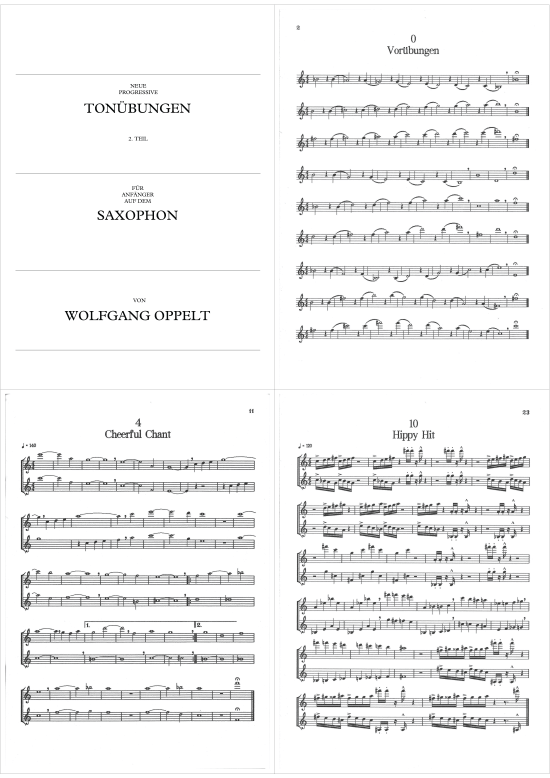 Neue Progressive Ton bungen Band 2 (Saxophon Anf nger) (Saxophon (Solo)) von Wolfgang Oppelt