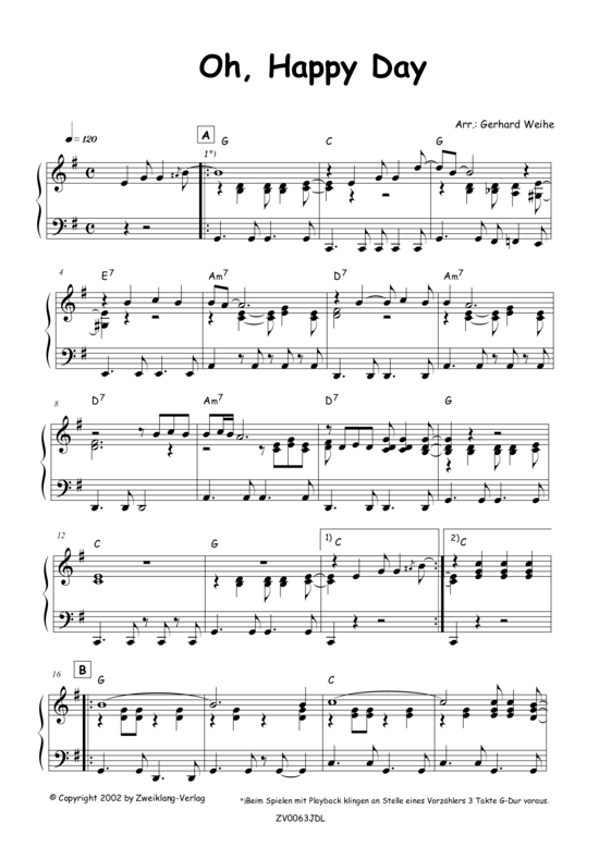 Oh Happy Day (Klavier Solo) (Klavier Solo) von Spiritual