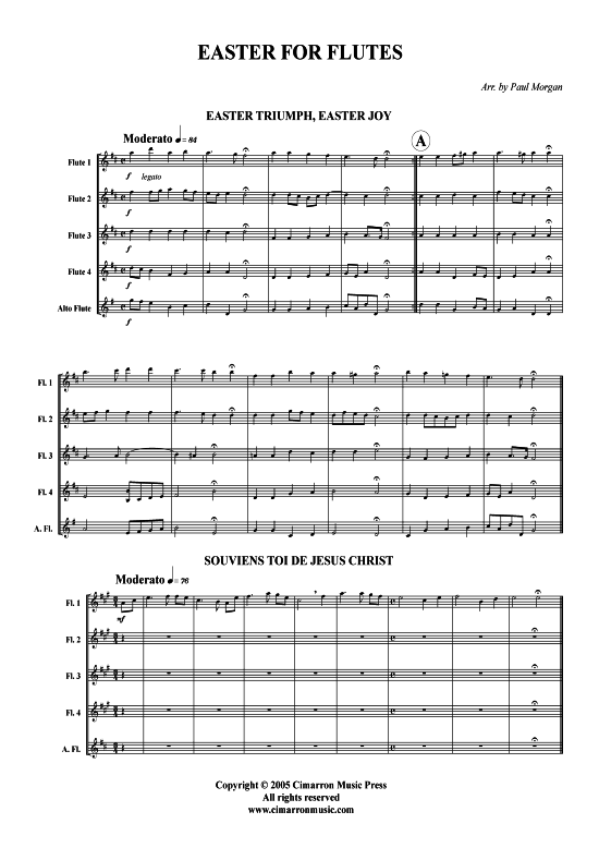 Ostern f uuml r Fl ouml ten ( (Fl ouml ten-Quartett) (Quartett (Fl te)) von Verschiedene Verfasser