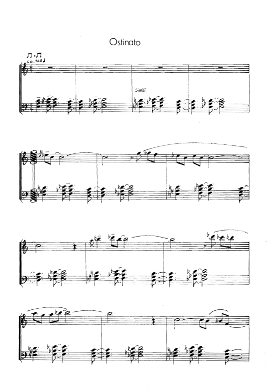 Ostinato (Klavier Solo) (Klavier Solo) von Frank Petzold
