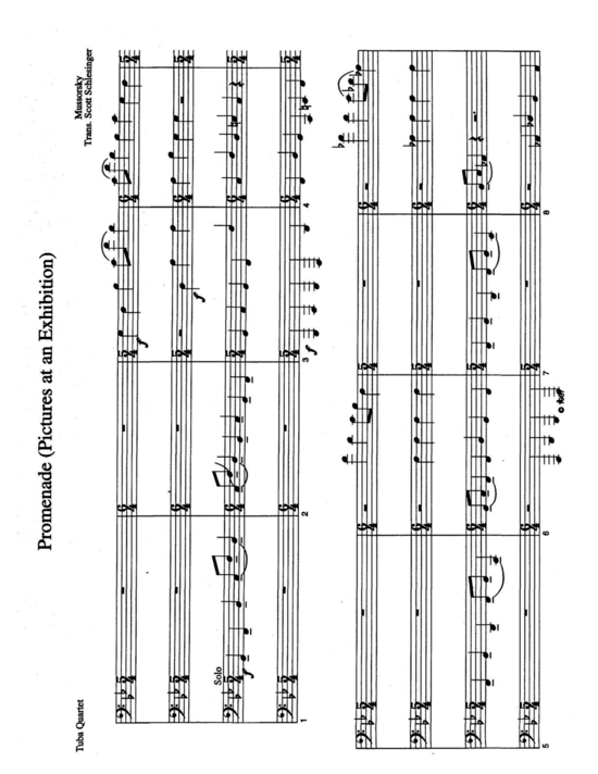 Pictures at an Exhibition (Tuba Quartett EETT) (Quartett (Tuba)) von Modeste Mussorgsky