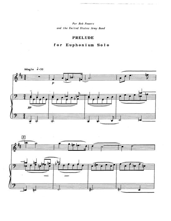 Prelude and Canticle (Euphonium + Klavier) (Klavier  Euphonium) von Jack Jarrett