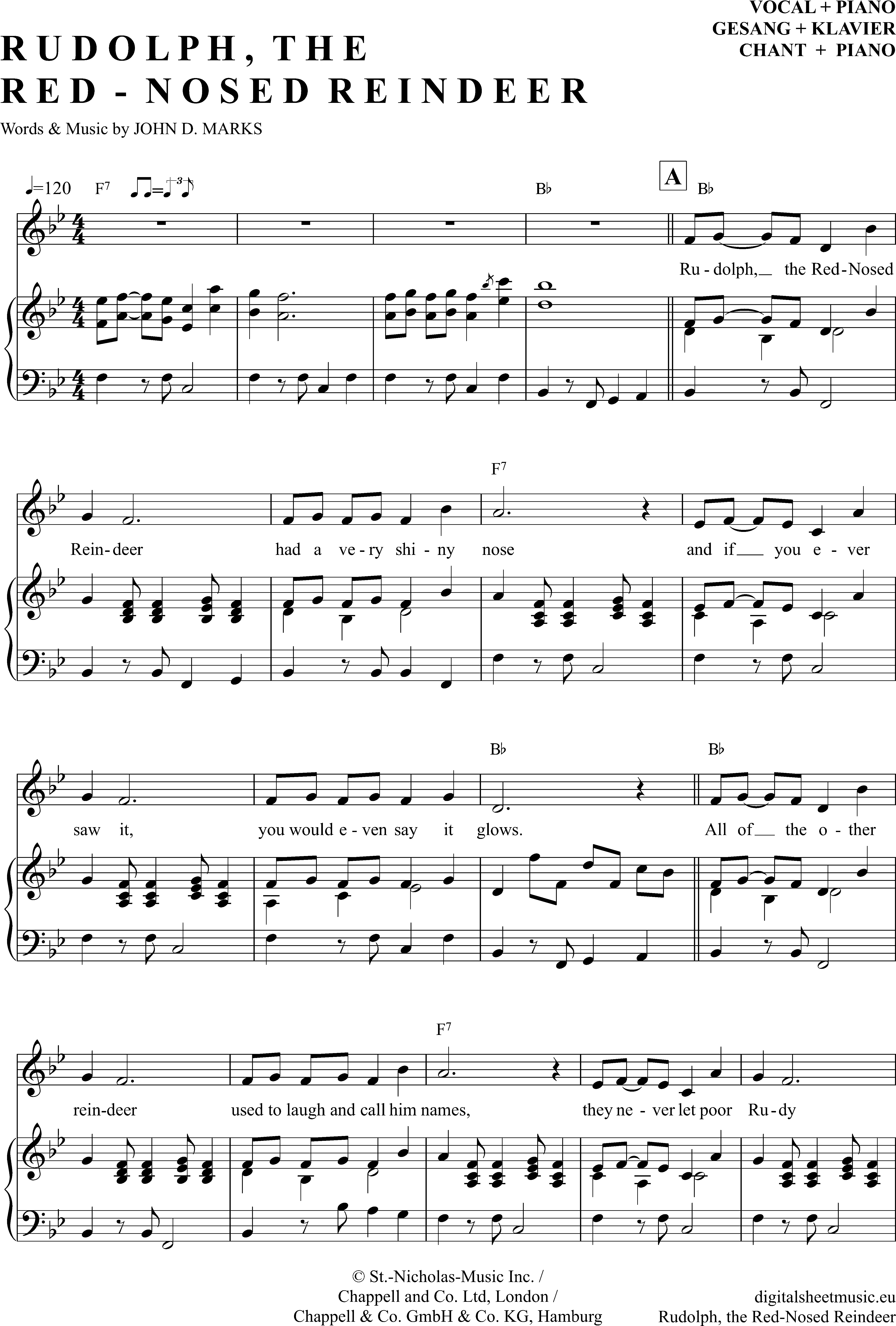 Rudolph The Rednosed Reindeer (Klavier Gesang) ubicaciondepersonas.cdmx.gob.mx