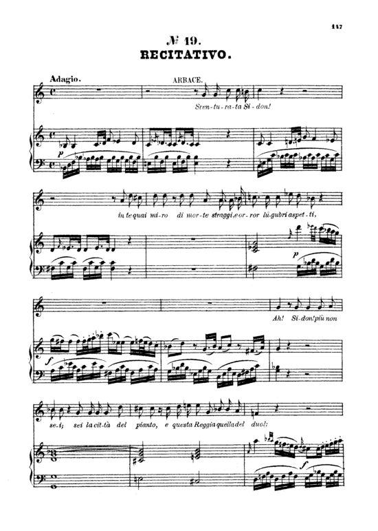 Se co la ne fatti e scritto (Klavier + Tenor Solo) (Klavier  Tenor) von W. A. Mozart (K.366)