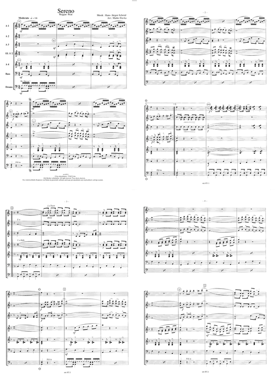 Sereno (Akkordeonorchster Partitur) (Akkordeonorchester) von Hans-J uuml rgen Schmid