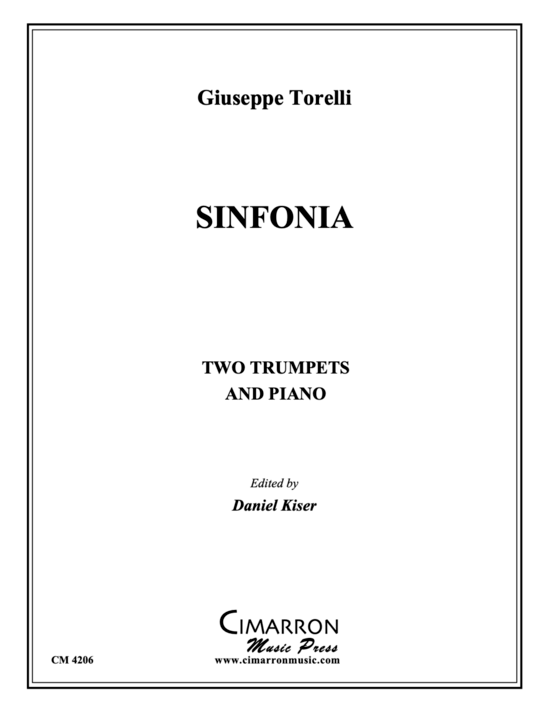 Sinfonia (2x Posaune + Klavier) (Klavier  Posaune) von Giuseppe Torelli