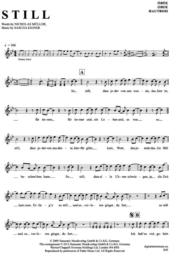 Still (Oboe) (Oboe Fagott) von Jupiter Jones