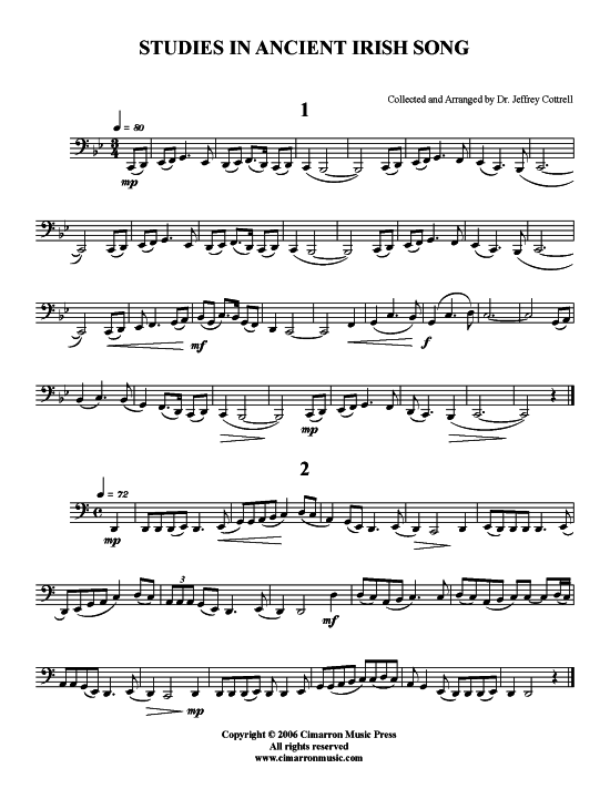Studies in Ancient Irish Song (Tuba) (Tuba (Solo)) von Jeff Cottrell