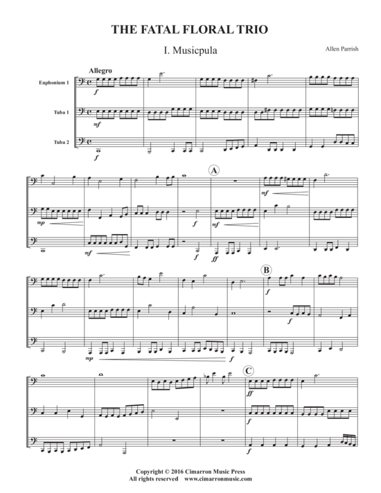 The Fatal Floral Trio (Tuba Trio ETT) (Trio (Blech Brass)) von Allen Parrish