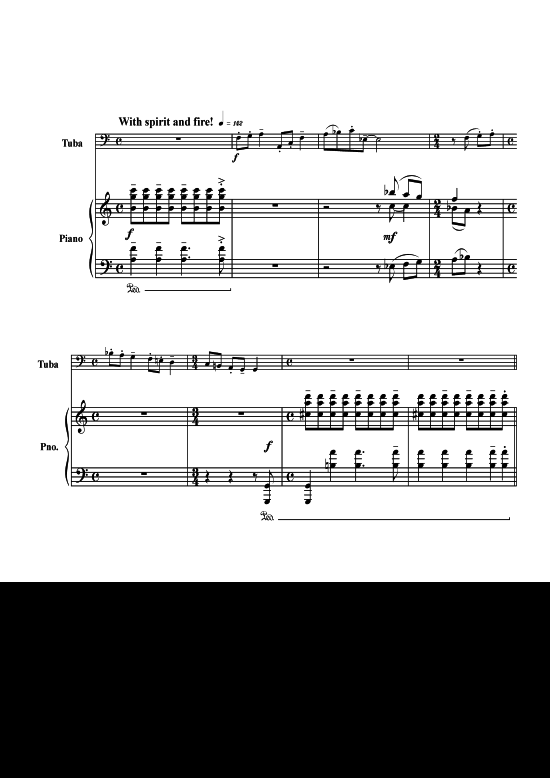 Three Reflections (Tuba + Klavier) (Klavier  Tuba) von James Woodward