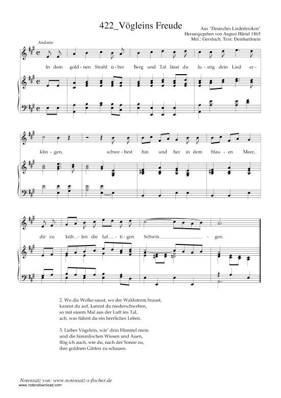 V gleins Freude (Klavier + Gesang) (Klavier  Gesang) von Joseph Gersbach