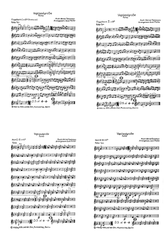 Vogtlandgr uuml szlig e (Blasorchester) (Blasorchester) von Polka