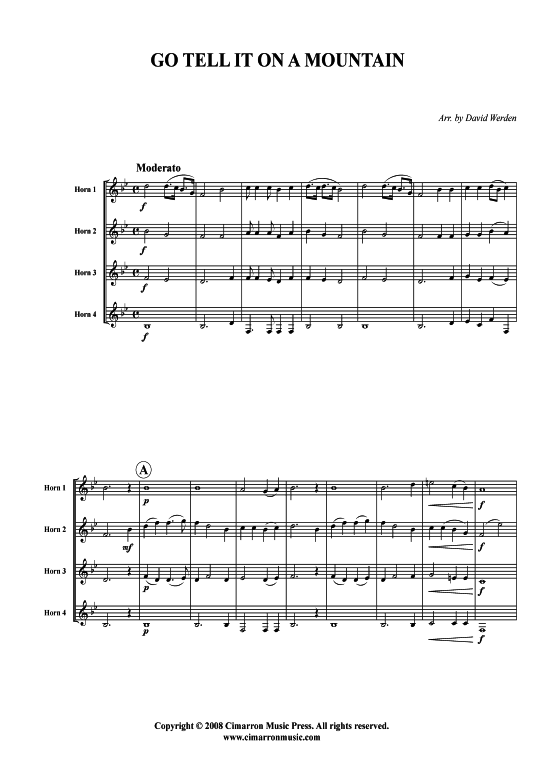 Weihnachtsvergn uuml gen komplett (Hornquartett) (Quartett (Horn)) von 20 Weihnachtslieder