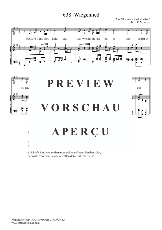 Wiegenlied (Klavier + Gesang) (Klavier  Gesang) von Aus Deutsches Liederlexikon A. H rtel (1865)