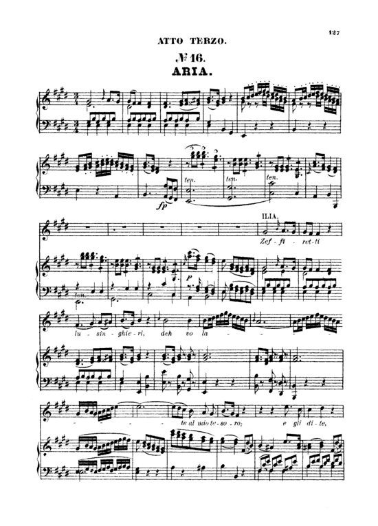 Zeffiretti lusinghieri (Klavier + Sopran Solo) (Klavier  Sopran) von W. A. Mozart (K.366)