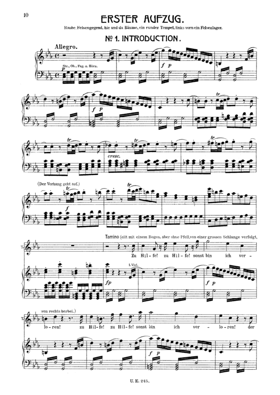 Zu Hilfe Zu Hilfe (Klavier + Tenor Solo) (Klavier  Tenor) von W. A. Mozart (K.620)