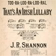 too ra loo ra loo ral that's an irish lullaby easy piano james r. shannon