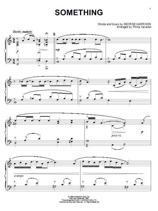 Something (arr. Phillip Keveren) (Piano Solo) von The Beatles