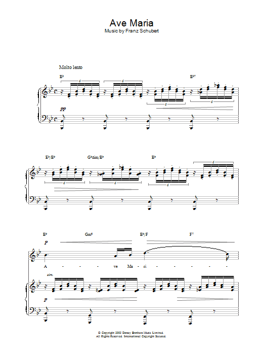 Ave Maria (Piano, Vocal & Guitar Chords) von Hayley Westenra