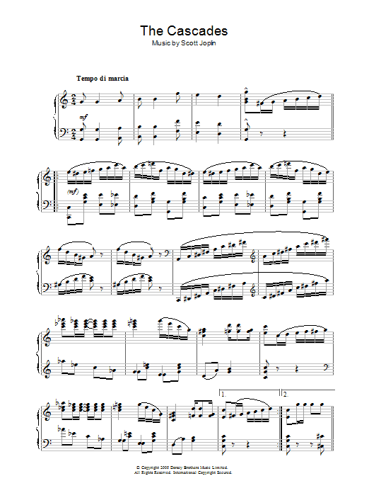 The Cascades (Piano Solo) von Scott Joplin