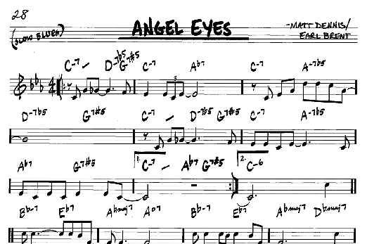 Angel Eyes (Real Book  Melody & Chords  C Instruments) von Frank Sinatra