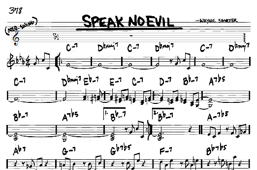 Speak No Evil (Real Book  Melody & Chords  C Instruments) von Wayne Shorter