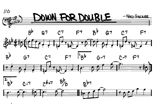 Down For Double (Real Book  Melody & Chords  C Instruments) von Fred Greene