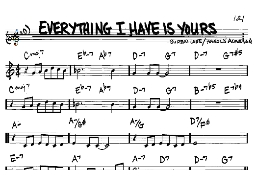 Everything I Have Is Yours (Real Book  Melody & Chords  C Instruments) von Harold Adamson