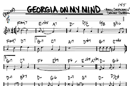 Georgia On My Mind (Real Book  Melody & Chords  C Instruments) von Ray Charles