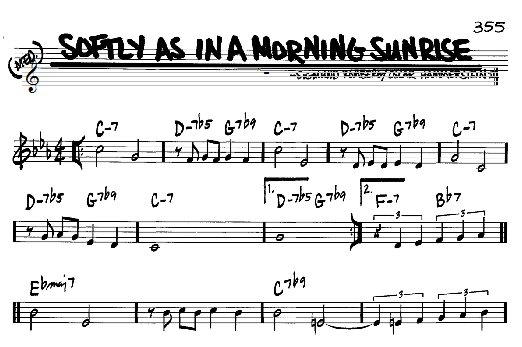 Softly As In A Morning Sunrise (Real Book  Melody & Chords  C Instruments) von Sigmund Romberg