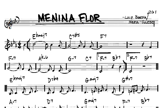 Menina Flor (Real Book  Melody & Chords  C Instruments) von Luiz Bonfa