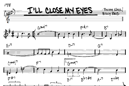 I'll Close My Eyes (Real Book  Melody & Chords  C Instruments) von Buddy Kaye