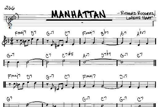 Manhattan (Real Book  Melody & Chords  C Instruments) von Rodgers & Hart