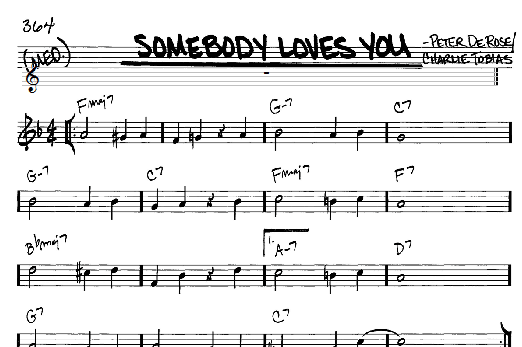 Somebody Loves You (Real Book  Melody & Chords  C Instruments) von Charlie Tobias