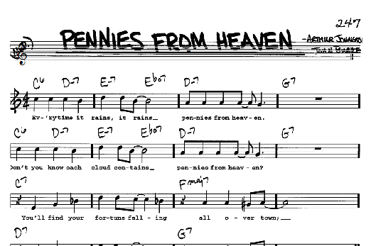 Pennies From Heaven (Real Book  Melody, Lyrics & Chords) von Bing Crosby