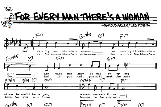 For Every Man There's A Woman (Real Book  Melody, Lyrics & Chords) von Harold Arlen