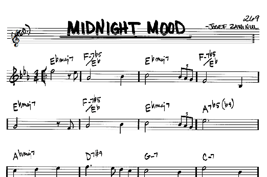 Midnight Mood (Real Book  Melody & Chords  Bb Instruments) von Josef Zawinul