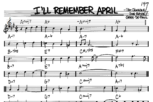 I'll Remember April (Real Book  Melody & Chords  Bb Instruments) von Woody Herman