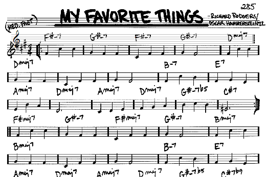 My Favorite Things (Real Book  Melody & Chords  Bb Instruments) von Rodgers & Hammerstein