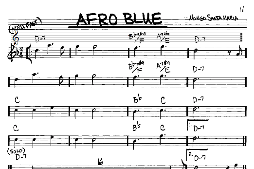 Afro Blue (Real Book  Melody & Chords  Eb Instruments) von John Coltrane