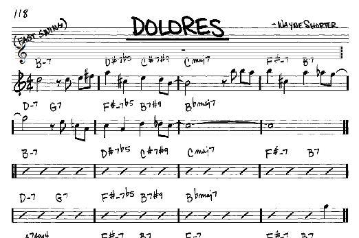 Dolores (Real Book  Melody & Chords  Eb Instruments) von Wayne Shorter