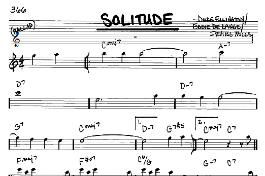 Solitude (Real Book  Melody & Chords  Eb Instruments) von Duke Ellington