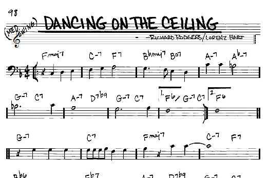 Dancing On The Ceiling (Real Book  Melody & Chords  Bass Clef Instruments) von Rodgers & Hart