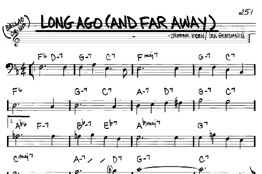 Long Ago (And Far Away) (Real Book  Melody & Chords  Bass Clef Instruments) von Jerome Kern