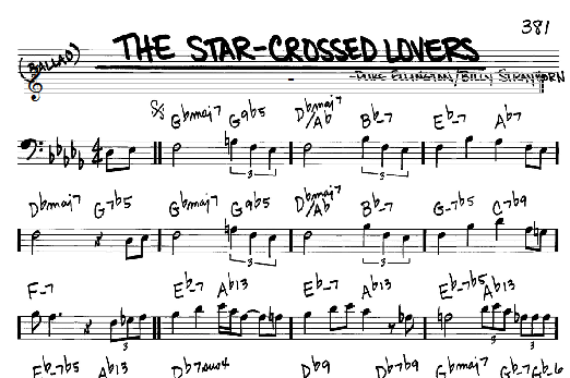 The Star-Crossed Lovers (Real Book  Melody & Chords  Bass Clef Instruments) von Duke Ellington