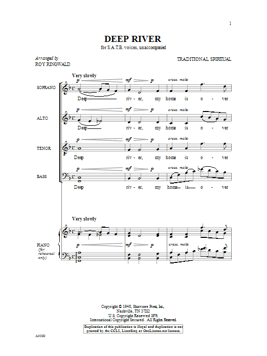 Deep River (Choir) von Roy Ringwald