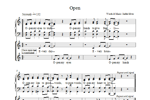 Open (SATB Choir) von Judith Silver